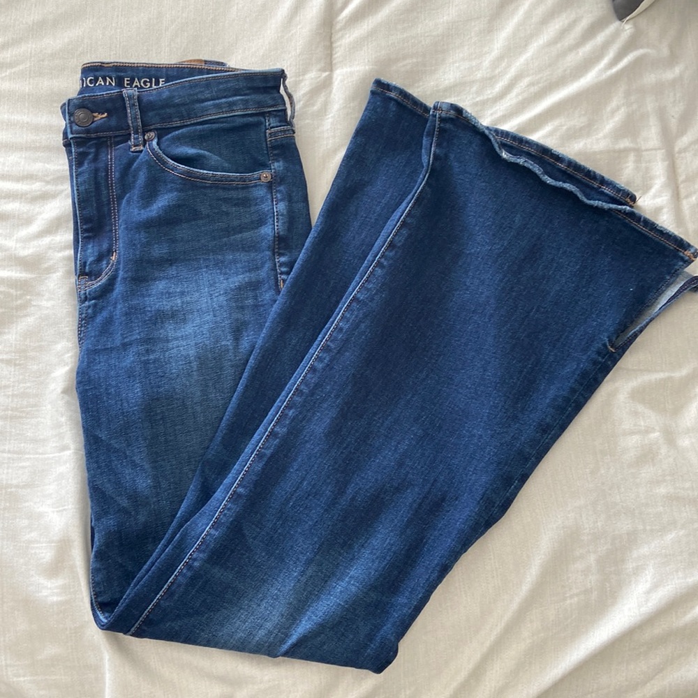American Eagle super hi-rise flare